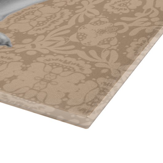 Freundliches englisches Bulldoggen-Schneidebrett Schneidebrett (Ecke)