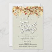 Freundliches Erntedank Dinner Party Einladung (Vorderseite)