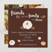 Freundliches Erntedank Einladung (Vorne/Hinten)