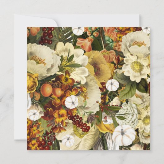 Freundliches Erntedank Einladung (Rückseite)