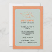 Freundliches Erntedank Einladung (Rückseite)