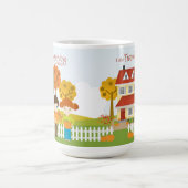 Freundliches Erntedank Kaffeetasse (Mittel)