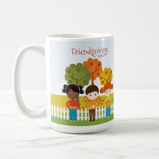 Freundliches Erntedank Kaffeetasse (Links)
