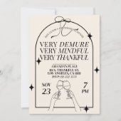 Freundliches Erntedank zum Abendessen Einladung (Vorderseite)