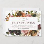 Freundliches Festessen Erntedank Abendessen Einladung (Vorderseite)