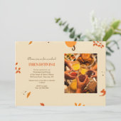 Freundliches Foto Erntedank Einladung (Stehend Vorderseite)