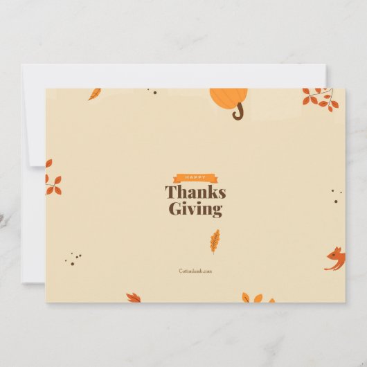 Freundliches Foto Erntedank Einladung (Rückseite)