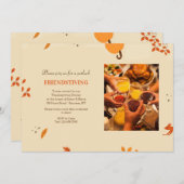 Freundliches Foto Erntedank Einladung (Vorne/Hinten)