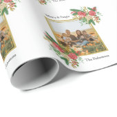 FREUNDLICHES FRÜHSTÜCKSFREUNDLICHES Foto Geschenkpapier (Rolleneckpunkt)