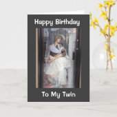 FREUNDLICHES GEBURTSTAGBUDDY ZWEIMAL / FAV-EINKAUF KARTE (Gelbe Blume)