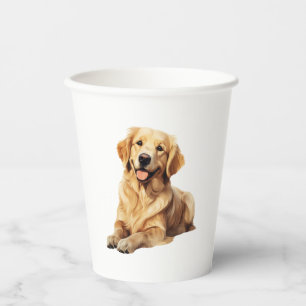 Freundliches Golden Retriever Smile - Loyal Dog Po Pappbecher