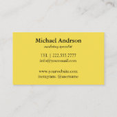 Freundliches hallo visitenkarte (Rückseite)