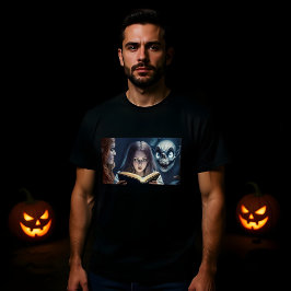 Freundliches Halloween Girl-Gästebuch T-Shirt