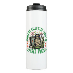 Freundliches Halloween Mummy Art für festliche Dek Thermosbecher