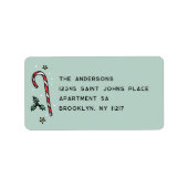 Freundliches Händeschild Adressaufkleber (Vorne)