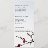 Freundliches Menükarte (Rückseite)