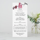 Freundliches Menükarte (Stehend Vorderseite)