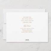 FREUNDLICHES NEUJAHR 5-Foto Feiertagskarte (Rückseite)