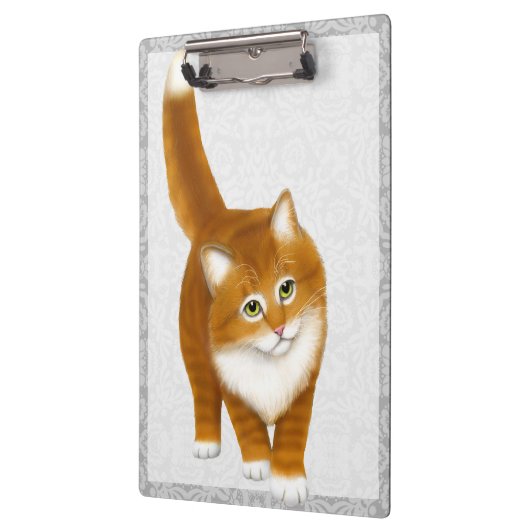 Freundliches orange klemmbrett (Links)