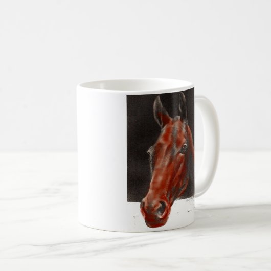 freundliches Pferd Kaffeetasse (VorderseiteRechts)