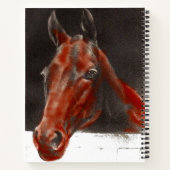 freundliches Pferd Notizblock (Rückseite)