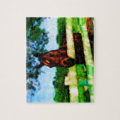 Freundliches Pferd Puzzle (Vertikal)