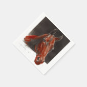 freundliches Pferd Serviette (Ecke)