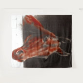 freundliches Pferd Wandteppich (Vorderseite (Horizontal))