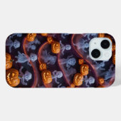 Freundliches Pumpkin Ghost Halloween iPhone / iPad Case-Mate iPhone Hülle (Rückseite (Horizontal))