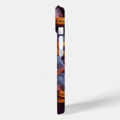 Freundliches Pumpkin Ghost Halloween iPhone / iPad Case-Mate iPhone Hülle (Rückseite / Links)