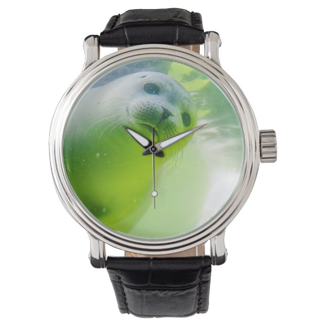 Freundliches Siegel Armbanduhr (Vorderseite)