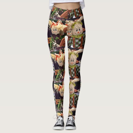 ** FREUNDLICHES SKARECROW.** FRAUEN LEGGINGS (Vorderseite)