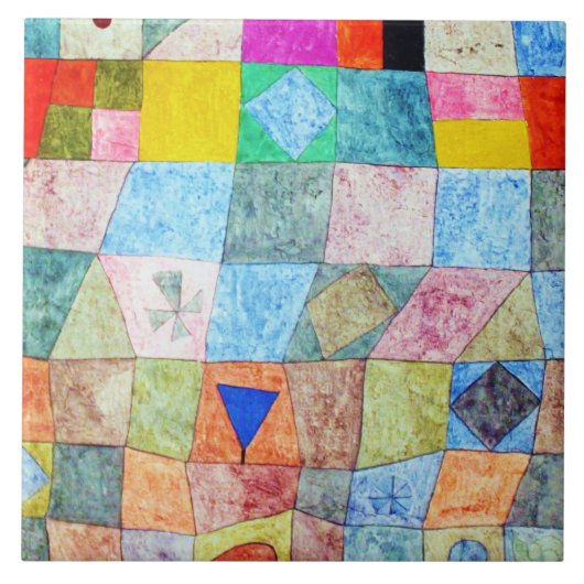 Freundliches Spiel, Paul Klee Fliese (Vorderseite)