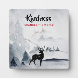 Freundliches Sprichwort mit majestätischer Wasserf Fotoplatte