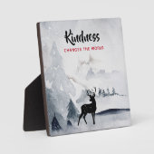 Freundliches Sprichwort mit majestätischer Wasserf Fotoplatte (Vorderseite)