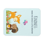 Freundliches Sprichwort mit Niedlichen Holzlandkre Magnet (Horizontal)