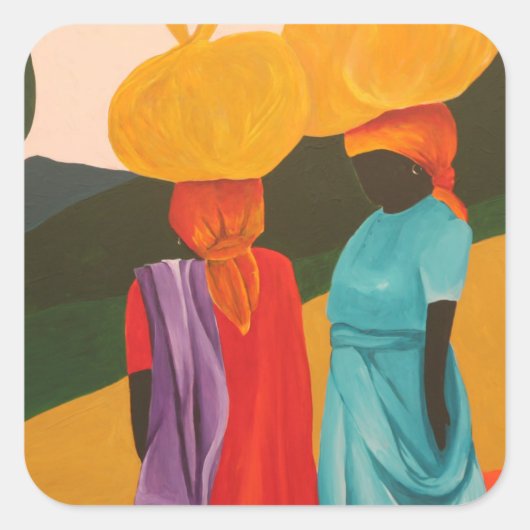 Freundliches Treffen 2006 Quadratischer Aufkleber (Vorderseite)