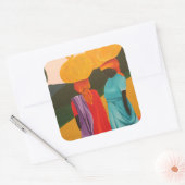 Freundliches Treffen 2006 Quadratischer Aufkleber (Umschlag)