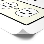 Freundliches Willkommenszeichen für Hochzeitsszena Poster (Ecke)