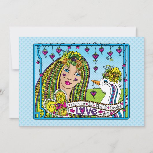 Freundlichkeit beim Geben_Flat Card 7"x5" (Vorderseite)