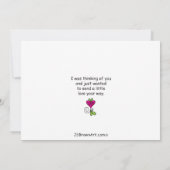 Freundlichkeit beim Geben_Flat Card 7"x5" (Rückseite)