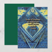 Freundlichkeit Feiertagskarte (Vorne/Hinten)