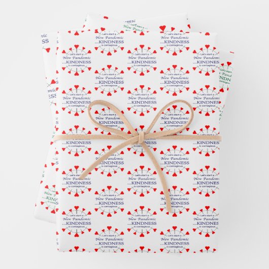 Freundlichkeit fördern geschenkpapier set (Beispiel)