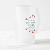 Freundlichkeit fördern mattglas bierglas (VorderseiteRechts)