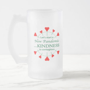 Freundlichkeit fördern mattglas bierglas
