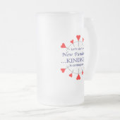 Freundlichkeit fördern mattglas bierglas (VorderseiteRechts)