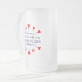 Freundlichkeit fördern mattglas bierglas (Vorderseite Links)