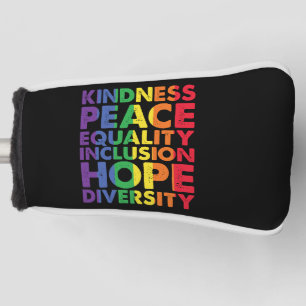 Freundlichkeit Frieden Gleichheit Liebe Inklusion Golf Headcover