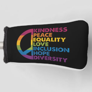 Freundlichkeit Frieden Gleichheit Liebe Inklusion Golf Headcover