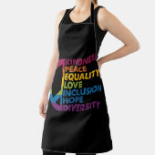 Freundlichkeit Frieden Gleichheit Liebe Inklusion Schürze (InSitu)